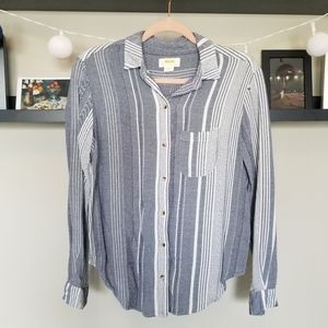 Beautiful blue & white striped Maeve top